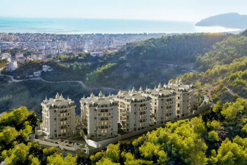 Förköp Lyx Lägenhet i Oba-Alanya Turkiet