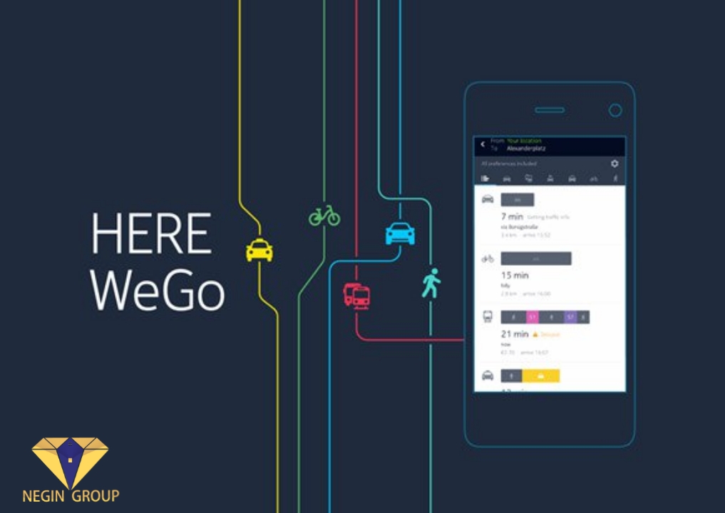 اپلیکیشن مسیریابی HERE WeGo